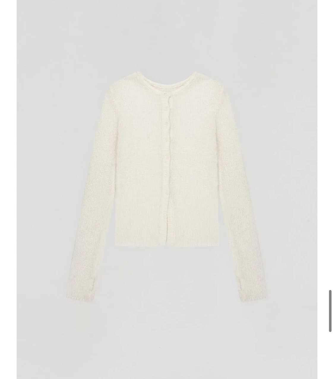 로우타이드 알파카 핸드워머 니트 아이보리 상품이미지4