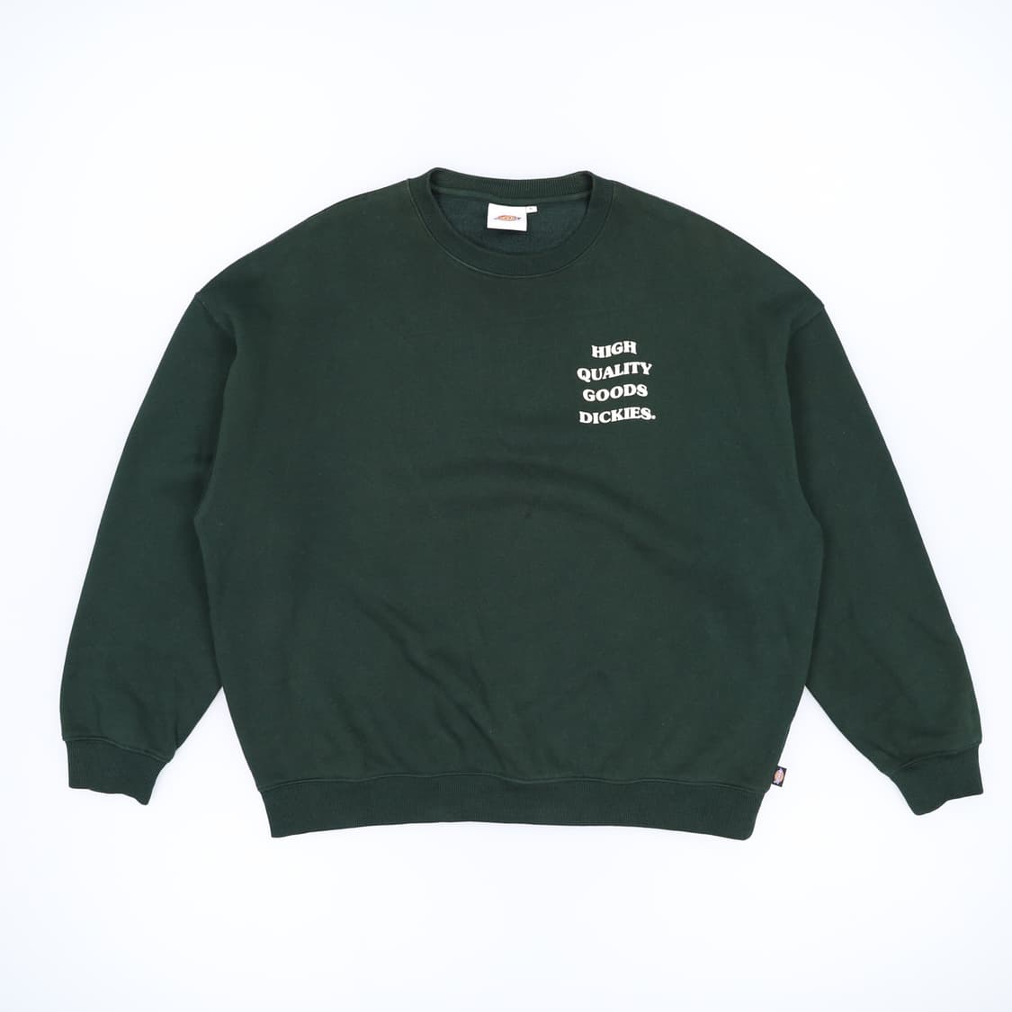 [L] 디키즈 오버핏 백 빅 프린팅 크루넥 스웻셔츠 맨투맨 그린 3943 상품이미지1