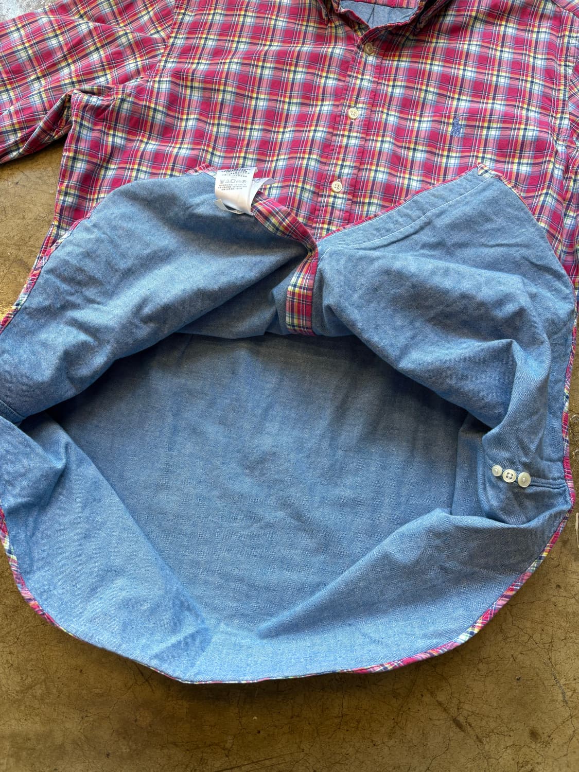 폴로 빈티지 더블페이스 체크 셔츠 상품이미지4