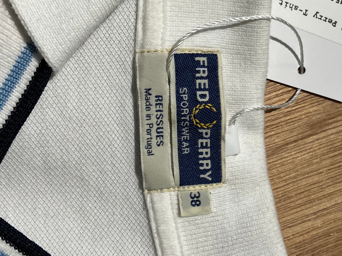 Fred Perry 화이트 배색 PK 셔츠 상품이미지4