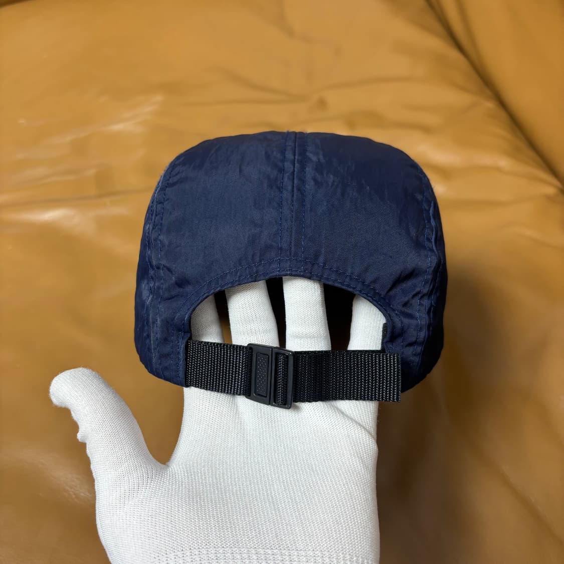 슈프림 캠프캡 모자 박스로고 워시드 나일론 네이비 상품이미지7