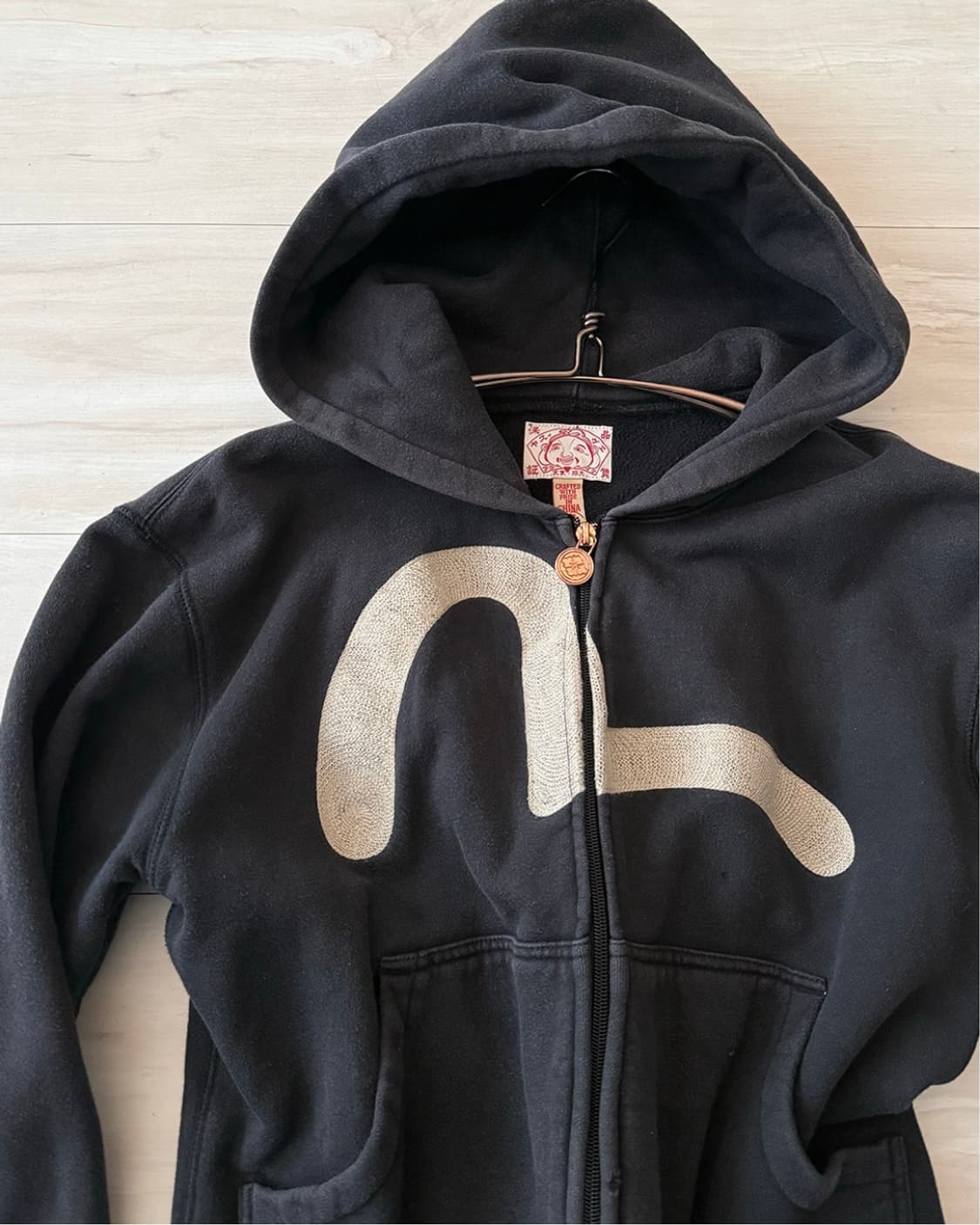 Japanese Evisu Navy Hoodie Zip-Up 상품이미지2