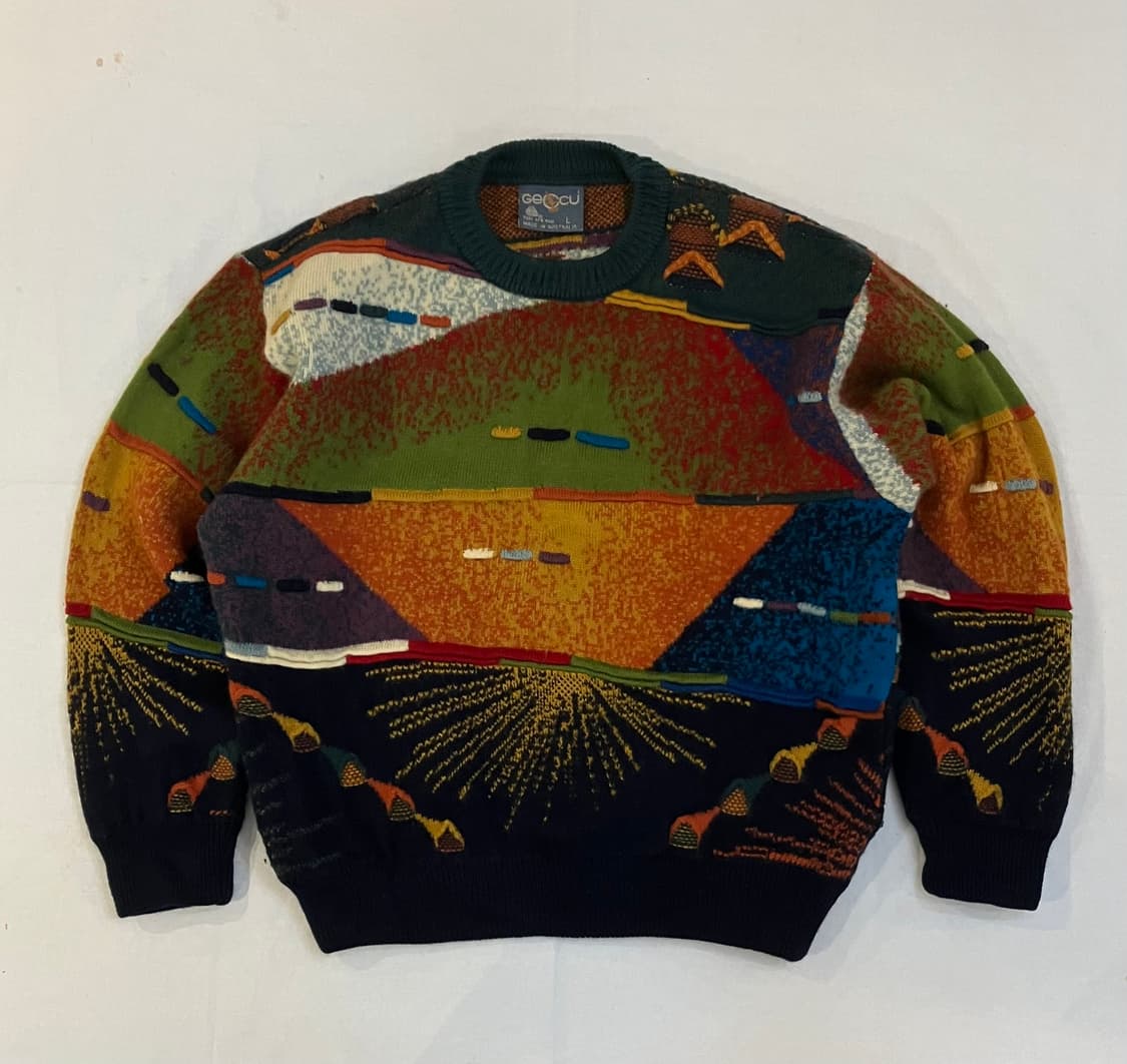 GECCU 선셋 무드 오스트레일리아 케이블 니트 상품이미지1