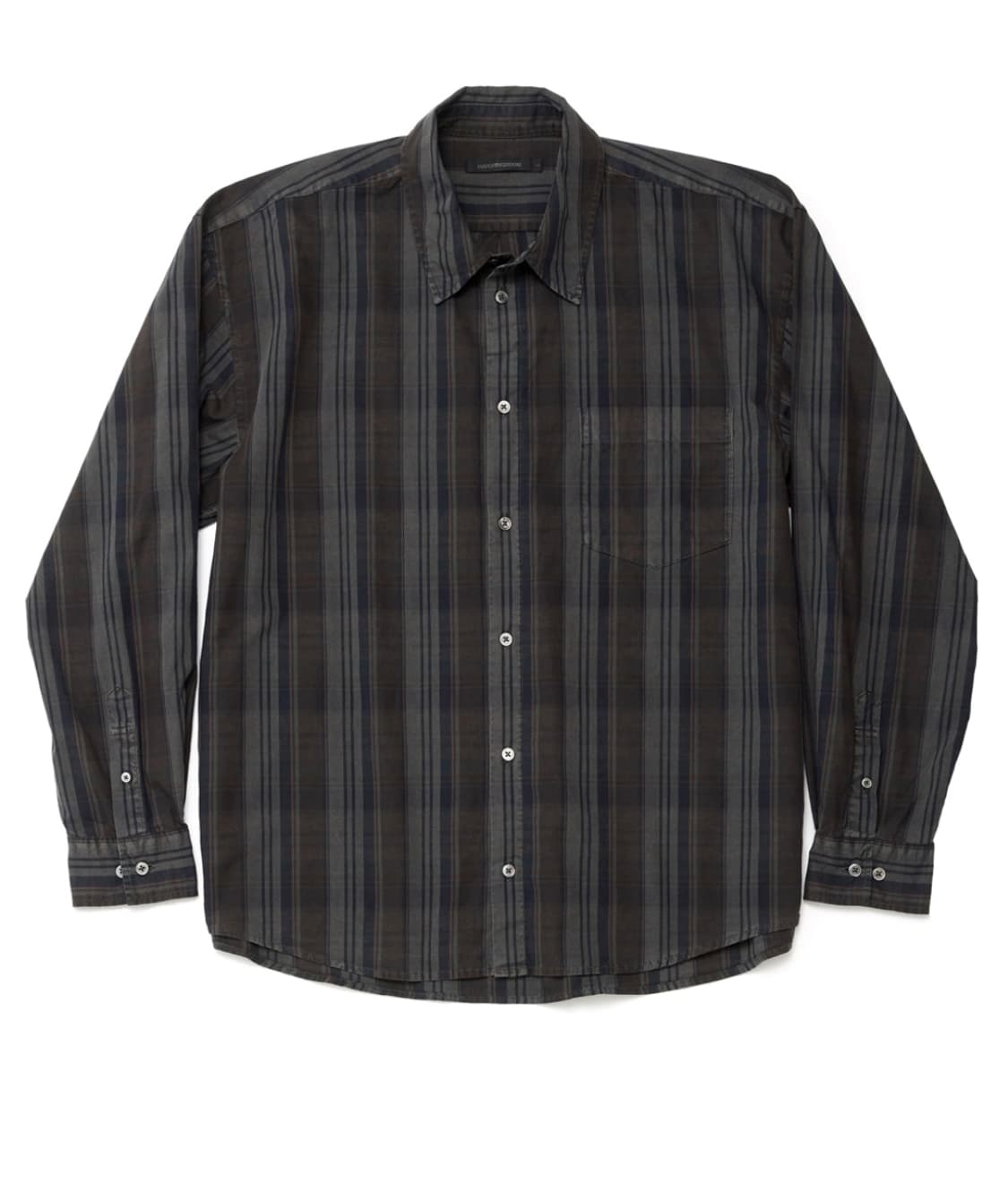 해칭룸 클래식 셔츠 멀티스트라이프 다이드 차콜 3(M) 상품이미지1