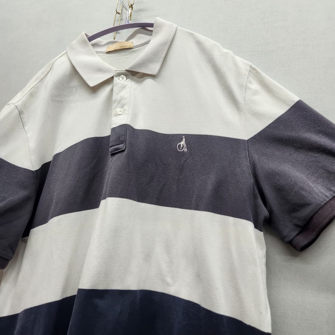 빈폴 로고자수 배색 반팔카라 115(XL) 상품이미지3