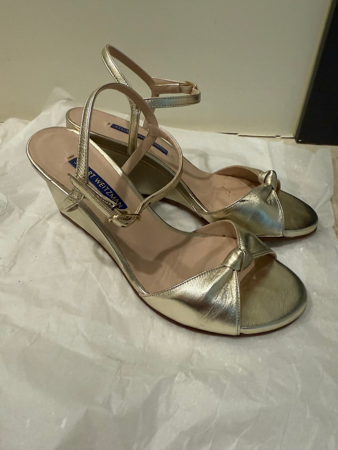 스튜어트 와이츠먼 stuart weitzman 글로리아 가죽 웨지 샌들 상품이미지6