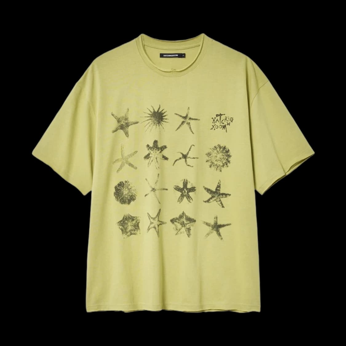 [구매] 해칭룸 스타피쉬 티셔츠 아보카도 3 or 4사이즈 상품이미지1