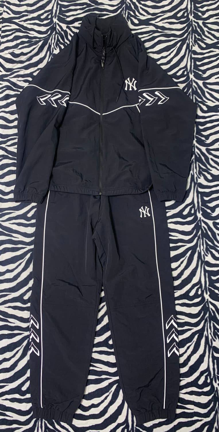 MLB 씸볼 히든후드 바람막이 바지 세트 상품이미지1