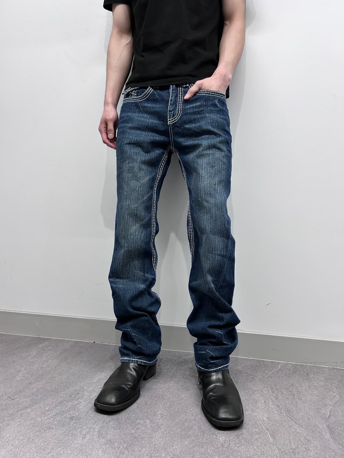 트루릴리젼 스파이럴 스티치 데님 상품이미지1