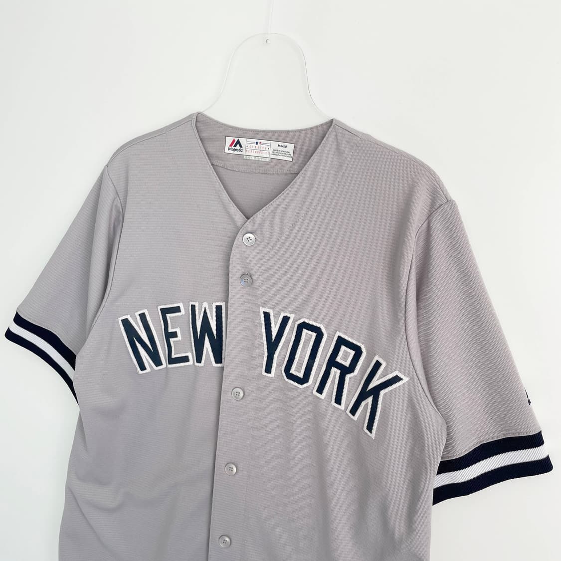 F1 마제스틱 Majestic 뉴욕 양키스 그레이 베이스볼 져지 M사이즈 상품이미지2