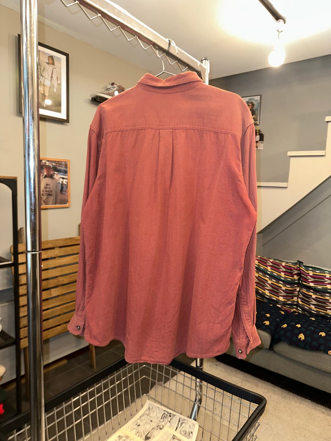 LL Bean pocket material cotton shirt  상품이미지6