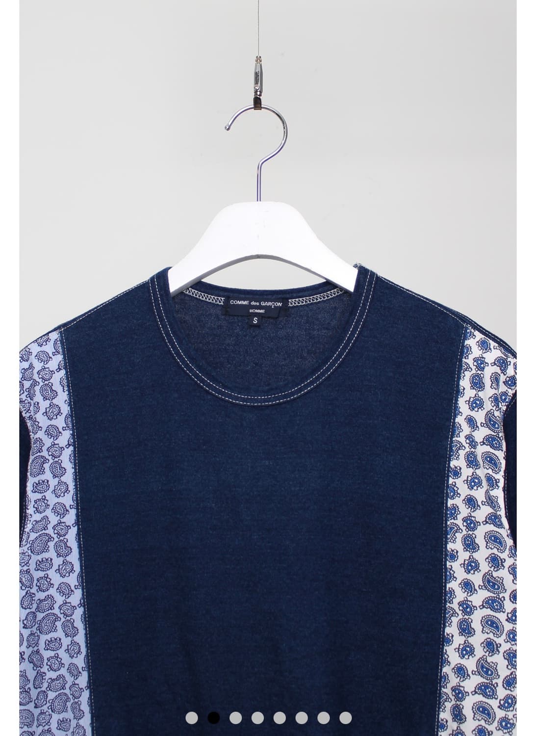 빈티지 꼼데가르송 페이즐리 반팔 티셔츠 상품이미지2