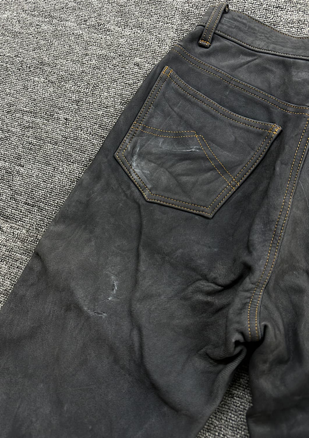 쿠시타니 빈티지 가죽 팬츠  상품이미지4