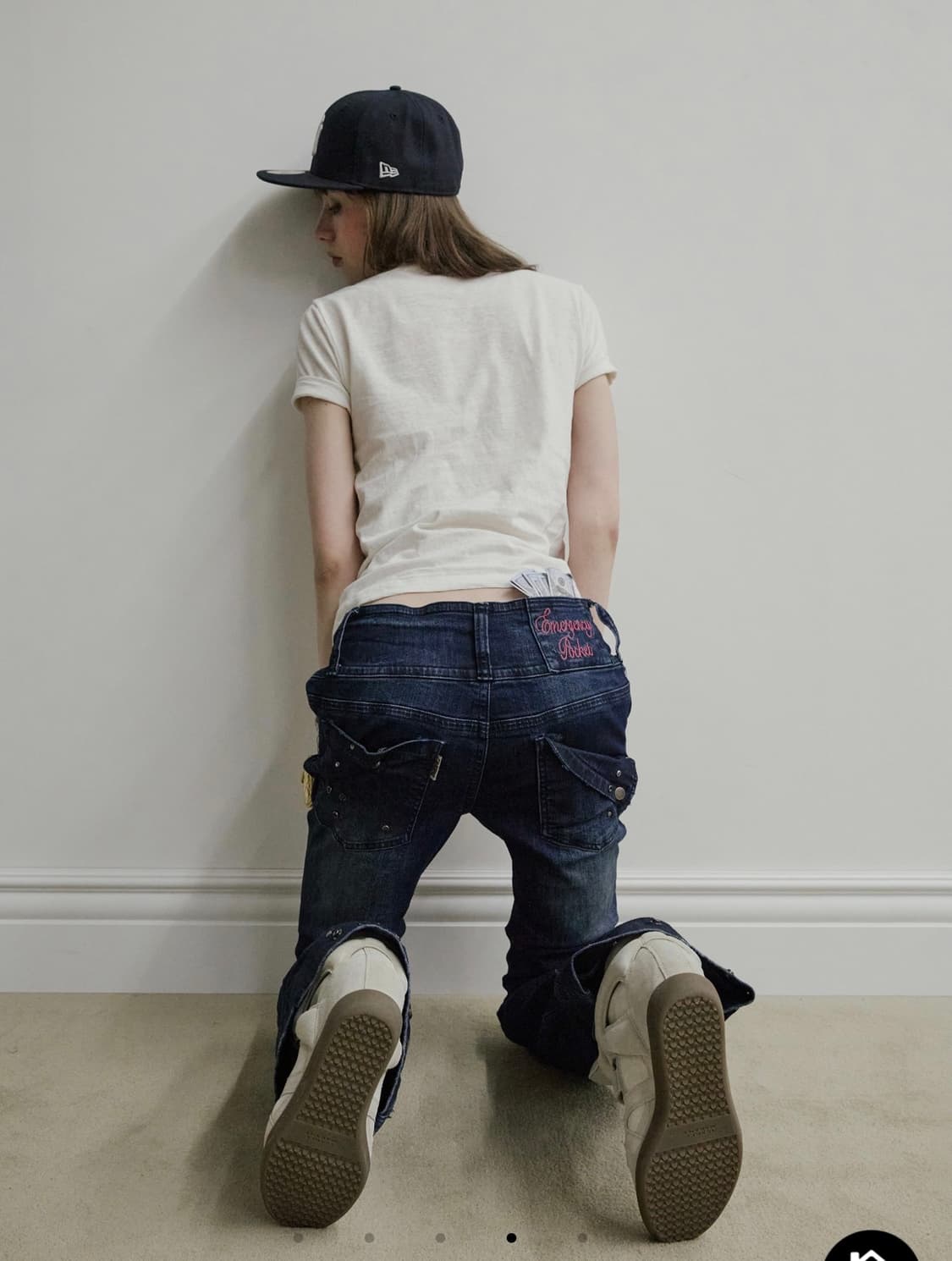 스컬프터 DIY 부츠컷 데님 인디고 상품이미지3