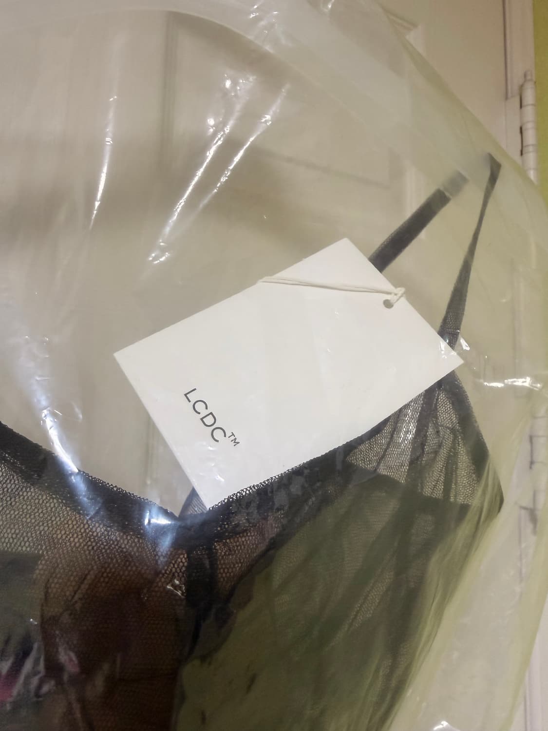 [새상품] LCDC 메쉬 레이어드 원피스 블랙 상품이미지5