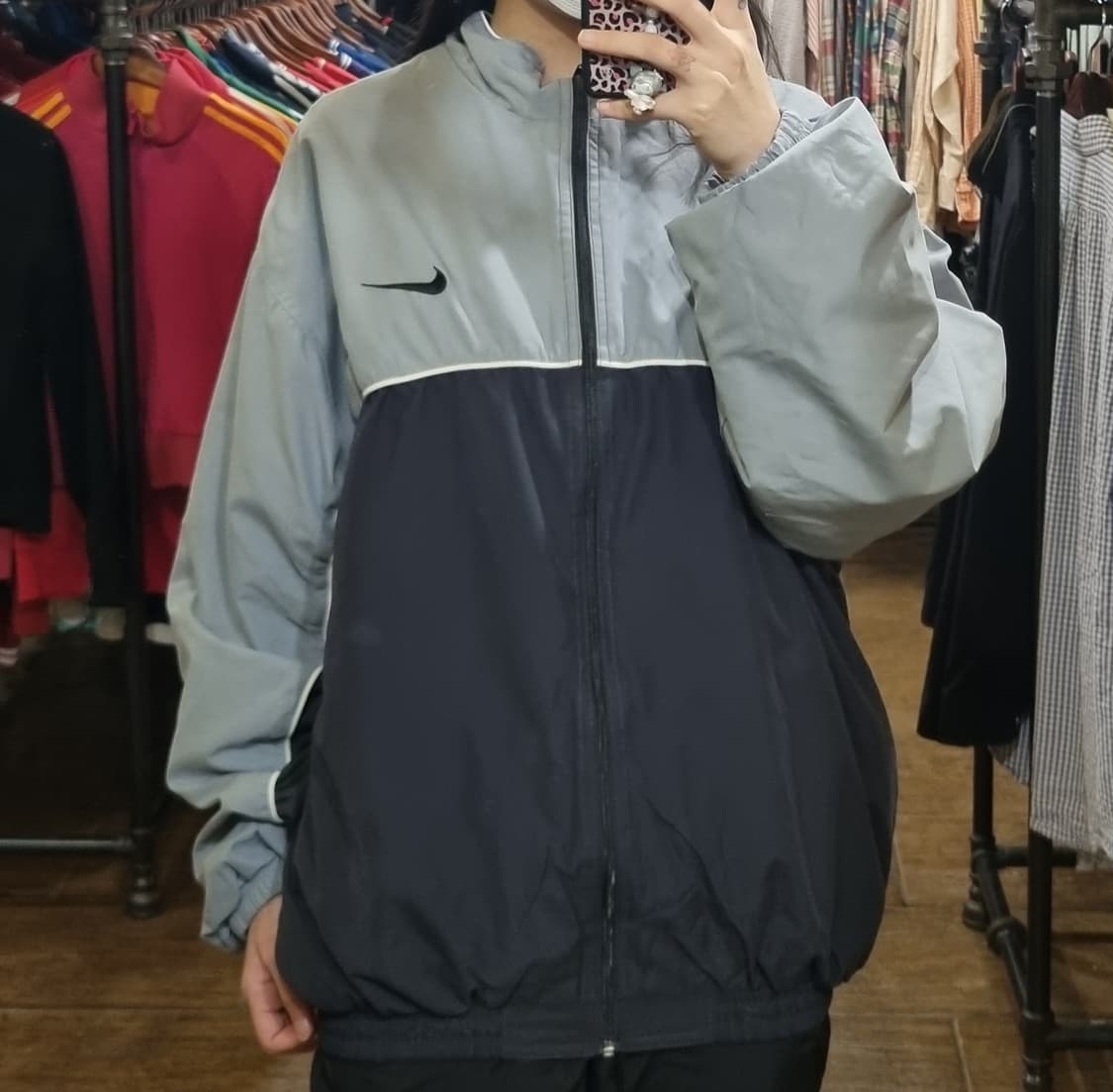 [Hi] nike 나이키 바람막이 블랙 / 그레이 상품이미지1