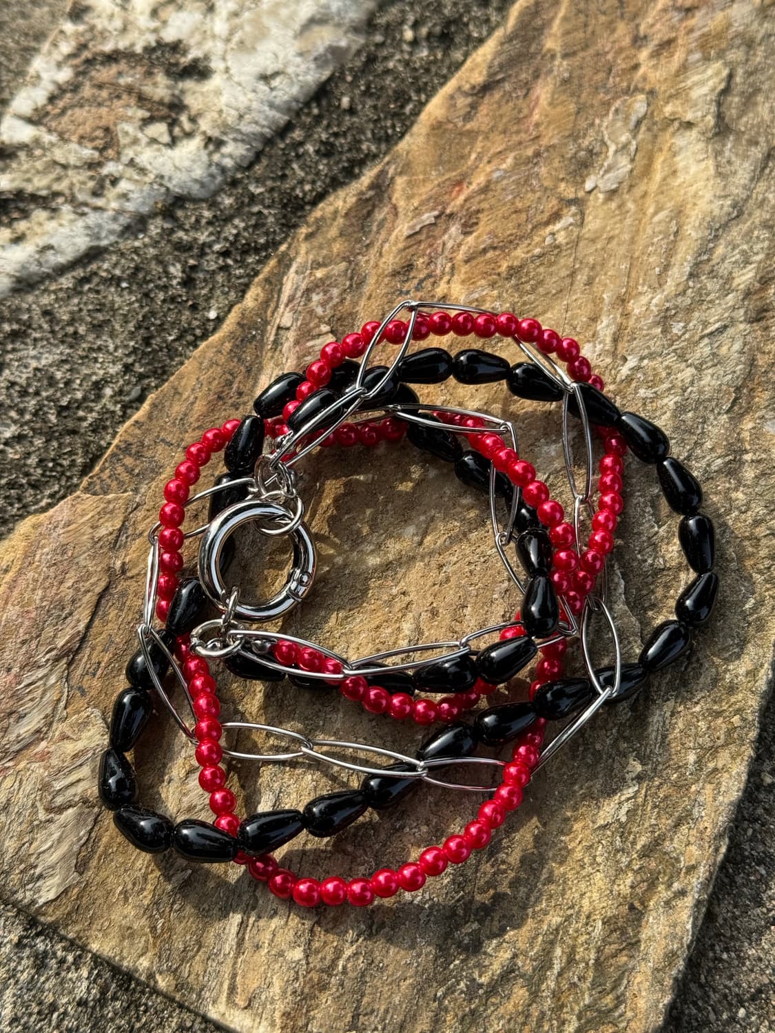 다비즈 빨간진주 써지컬 목걸이 상품이미지8