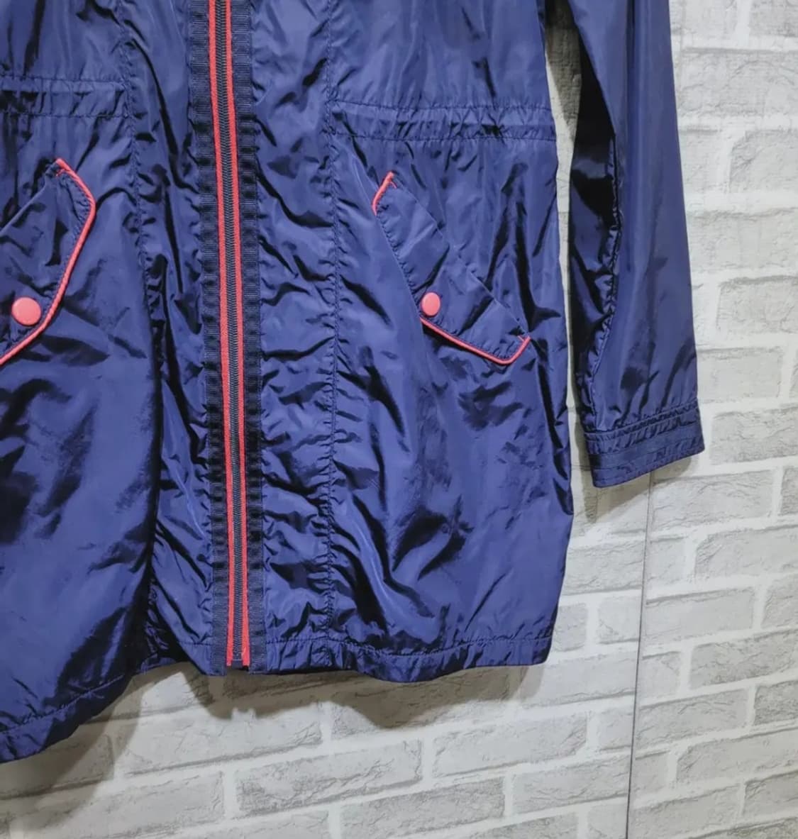 👠여성66사이즈👠macaw 스포츠 네이비 바람막이(봄~초여름) 상품이미지4