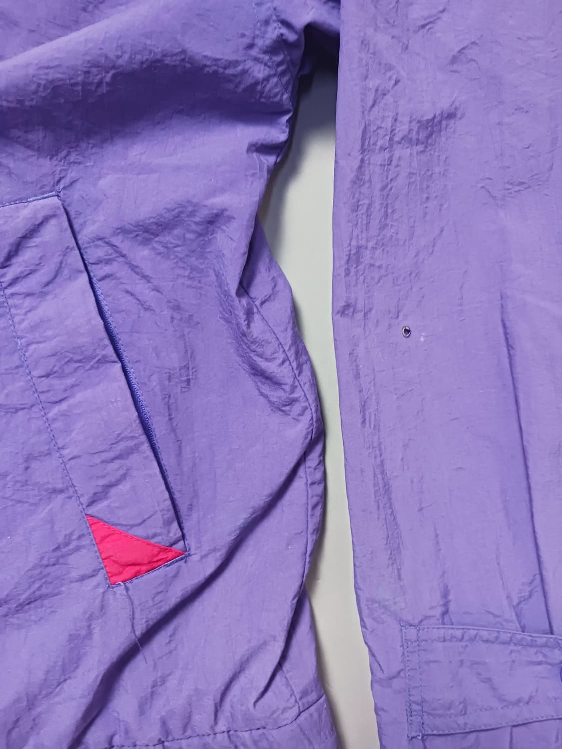 [프리] 미라지 90s 라스베가스 퍼플 히든후드 바람막이 자켓 상품이미지7