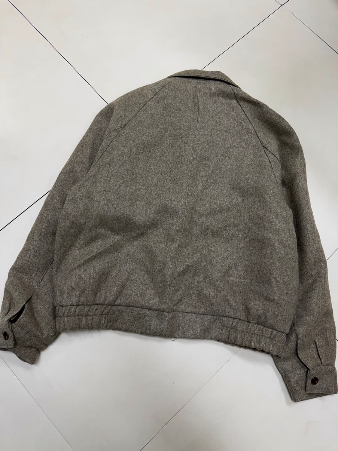 라퍼지 스토어 투웨이 울 블루종 미니멀 자켓 상품이미지4