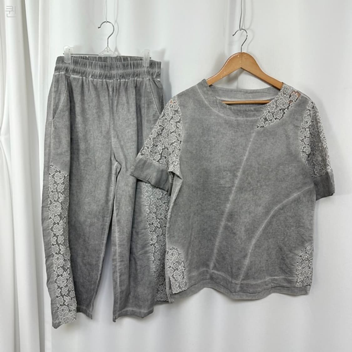 생활한복 여자 반팔티 밴딩바지 SET XL 상품이미지1