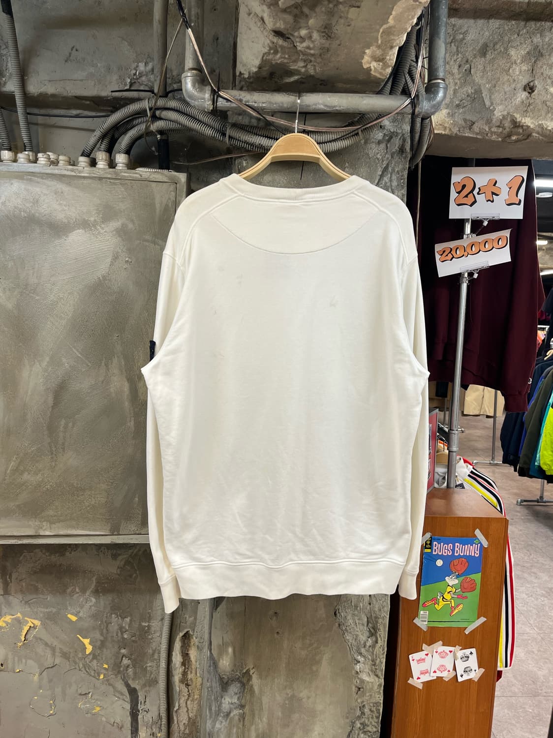 스톤아일랜드 맨투맨 화이트 3XL #csz3594 상품이미지2