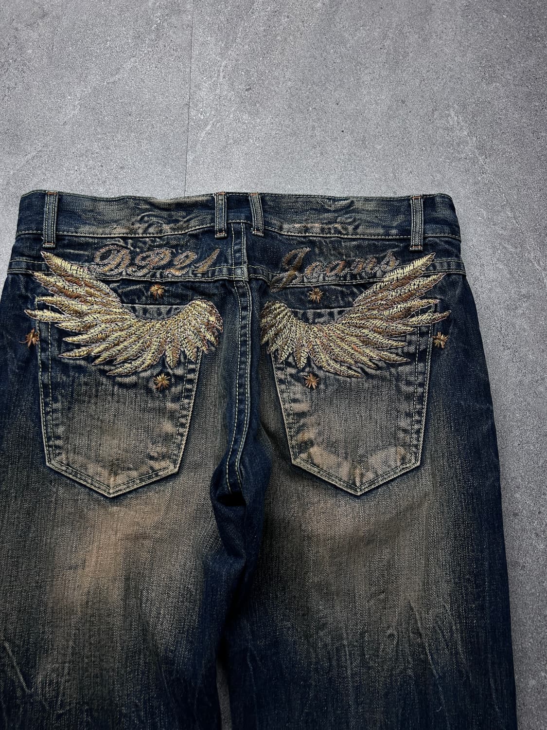 페더 3d 스티치 하드 워싱 데님 상품이미지3