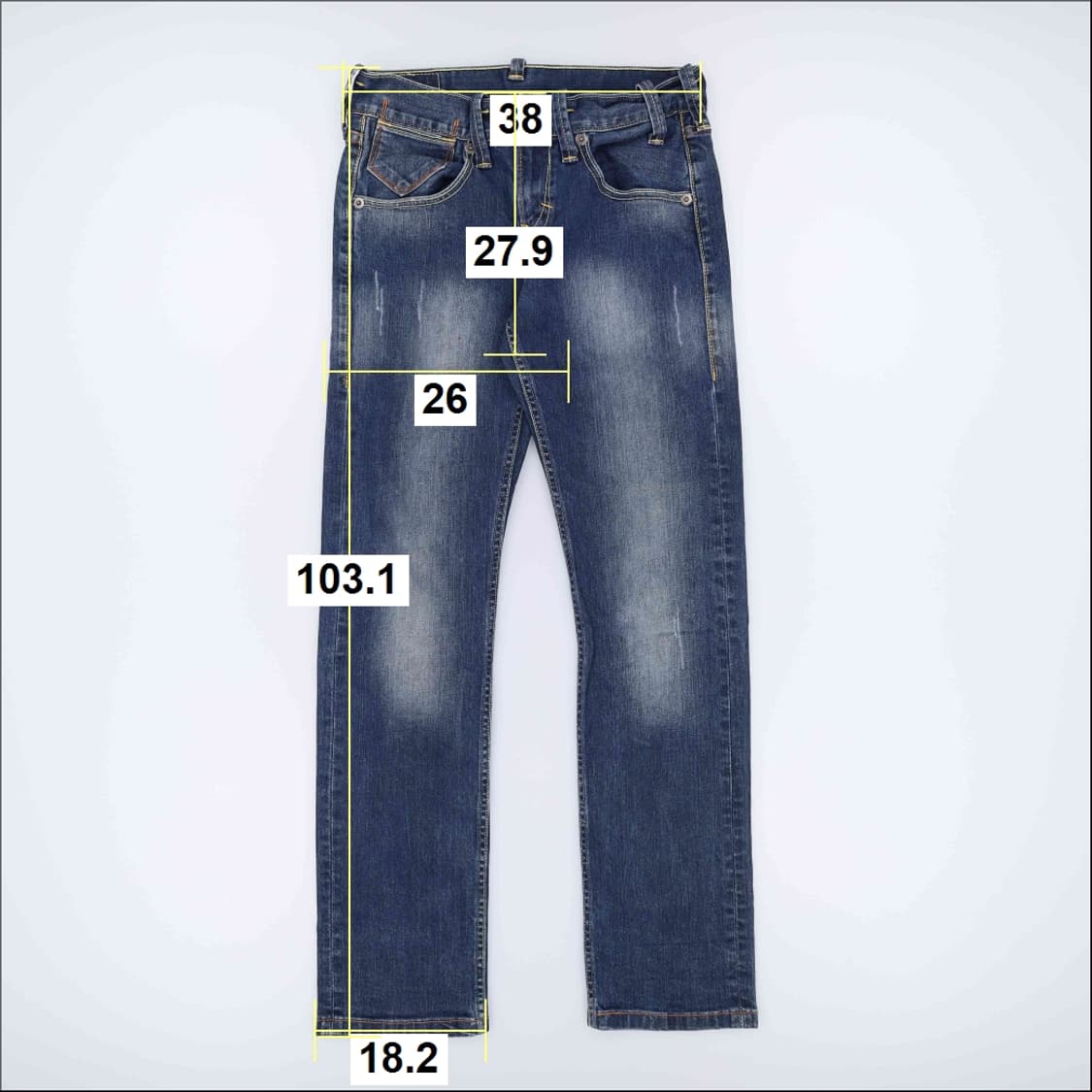 [30] 리바이스 빈티지 522 워싱 데님 팬츠 청바지 4006 상품이미지9