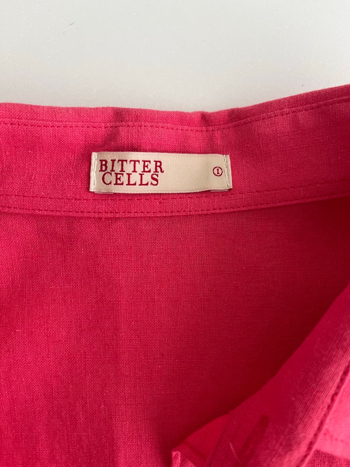 1) 비터셀즈 플레어 린넨 셔츠 다트 핑크 상품이미지4