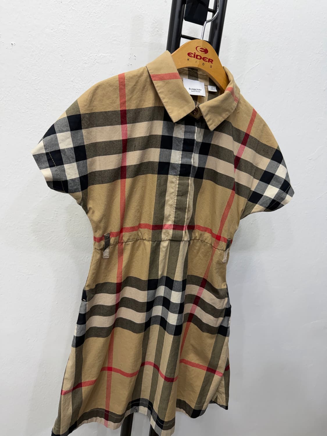 정품) 버버리 키즈 신형 노바체크 반팔 원피스 8Y 상품이미지2