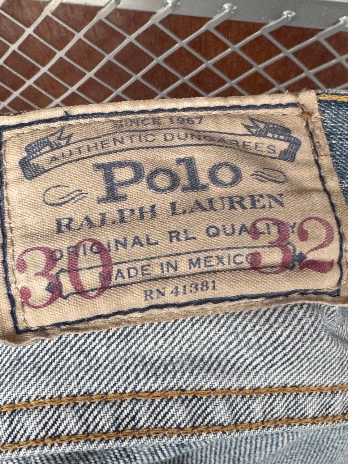 폴로랄프로렌 덩가리 연청 데님팬츠 32 상품이미지6
