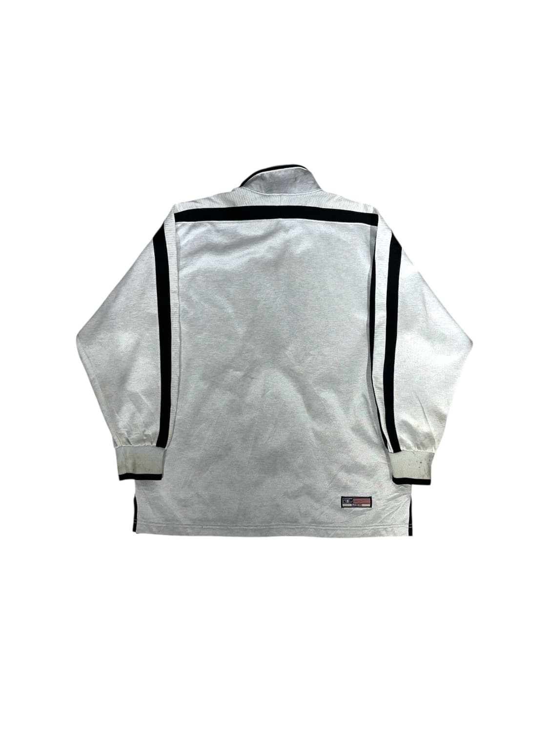 챔피온 재팬 오버핏 블랙 사이드 라인 라이트 그레이 져지 트랙탑 S 상품이미지6