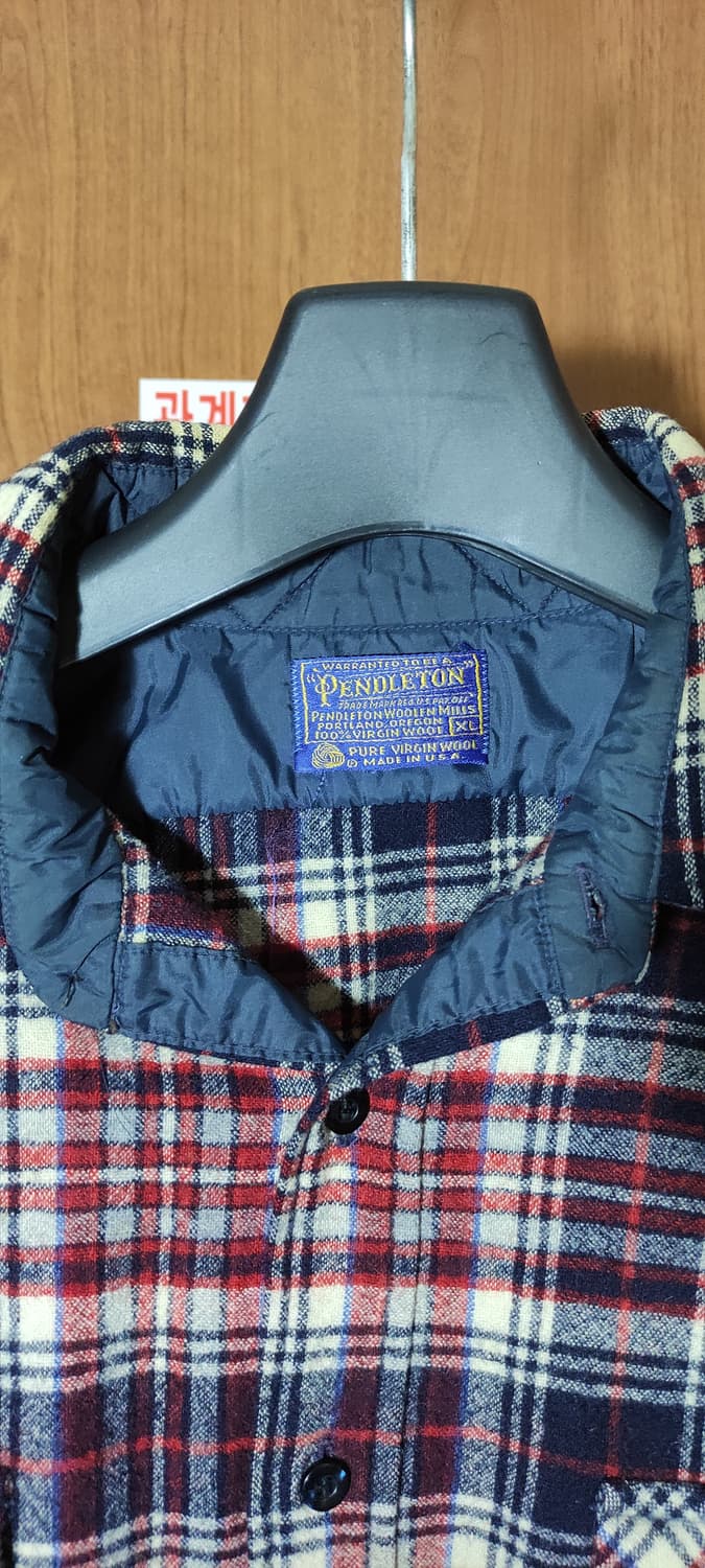 70s 펜들턴 체크 셔츠 2xl 상품이미지4