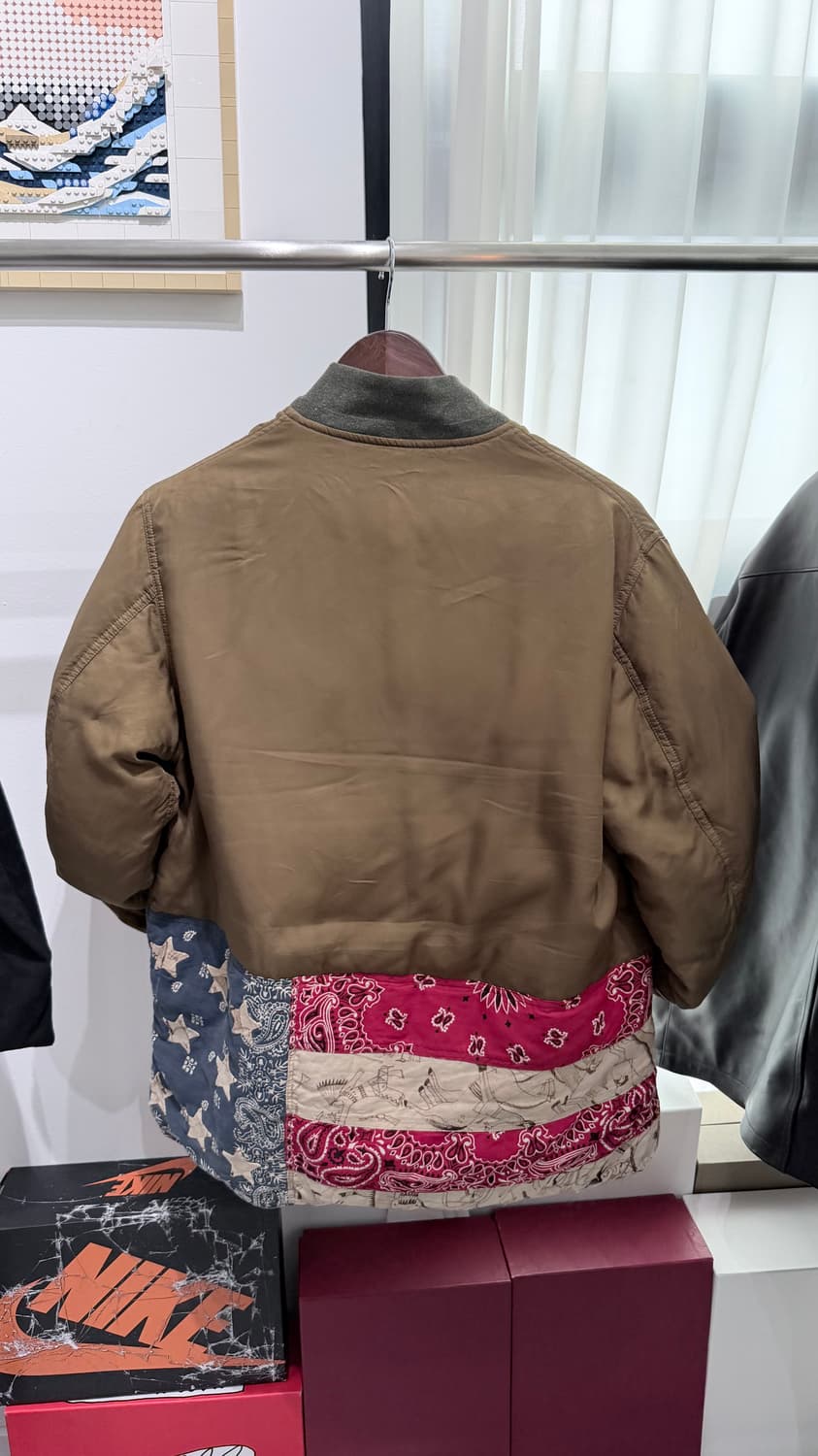 3size) visvim corps down 비즈빔 성조기 콥스다운 상품이미지1