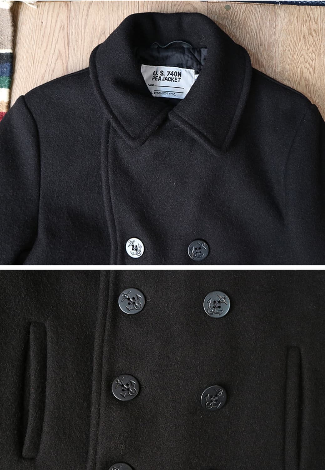 
미국산 SCHOTT 쇼트 740N 10버튼 해군 더블 피코트

신품급 상품이미지3