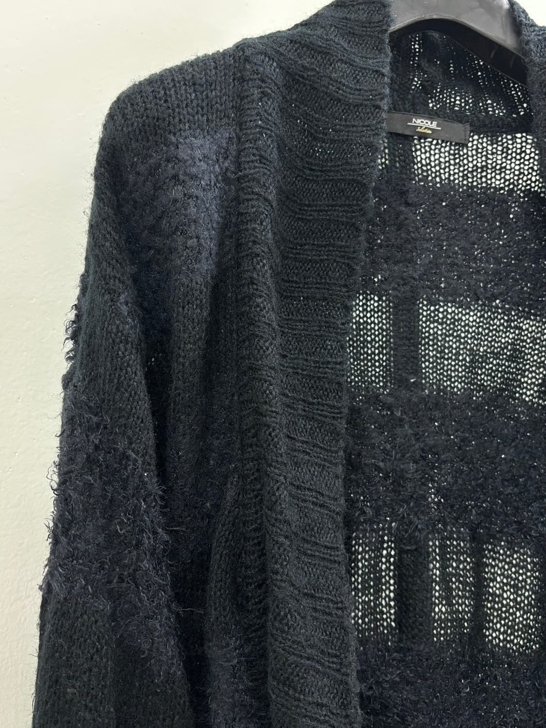 빈티지 네이비 스트라이프 퍼 가디건 상품이미지6