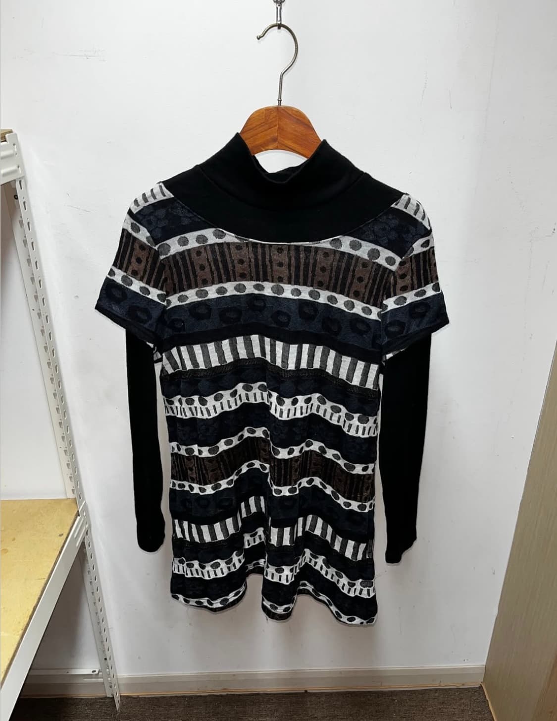 빈티지 도트 니트  상품이미지2