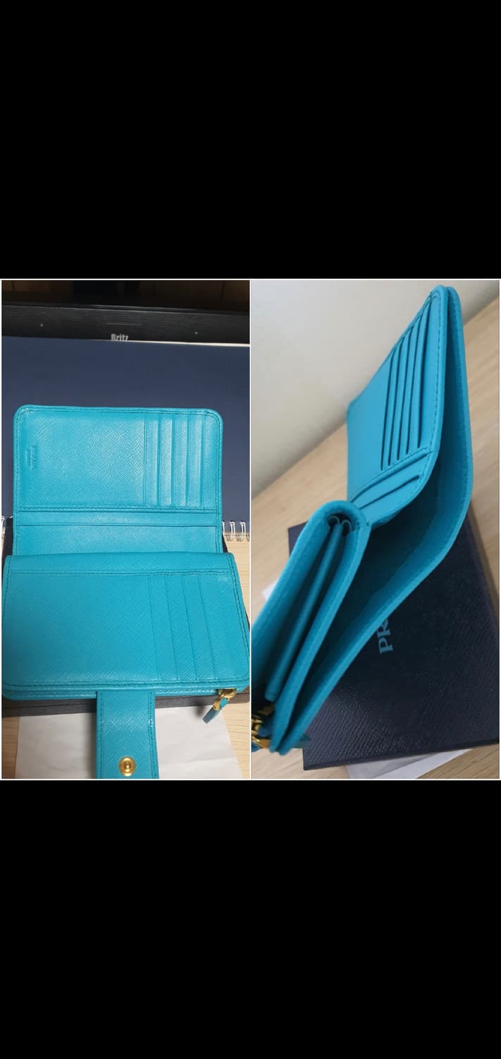 프라다 사피아노 반지갑/지갑 새상품급 정품(감정O) 상품이미지9