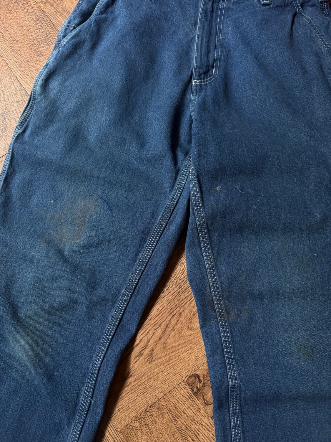 [30]칼하트 USA 덩가리핏 더티워싱 싱글니 카펜터 워크 데님 팬츠 상품이미지3