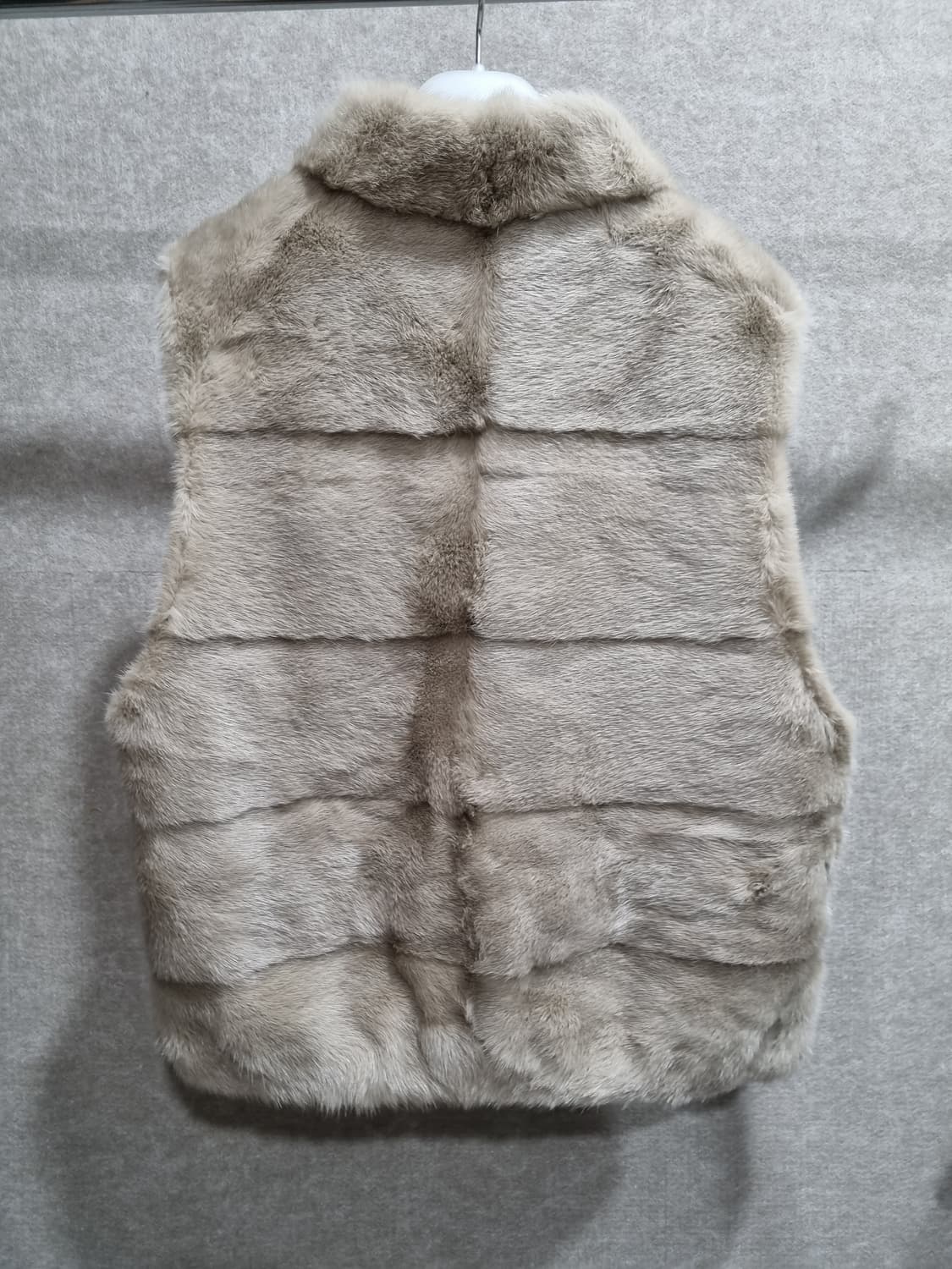 여성 66size 유로컬렉션 양가죽 밍크 베스트 조끼 상품이미지3