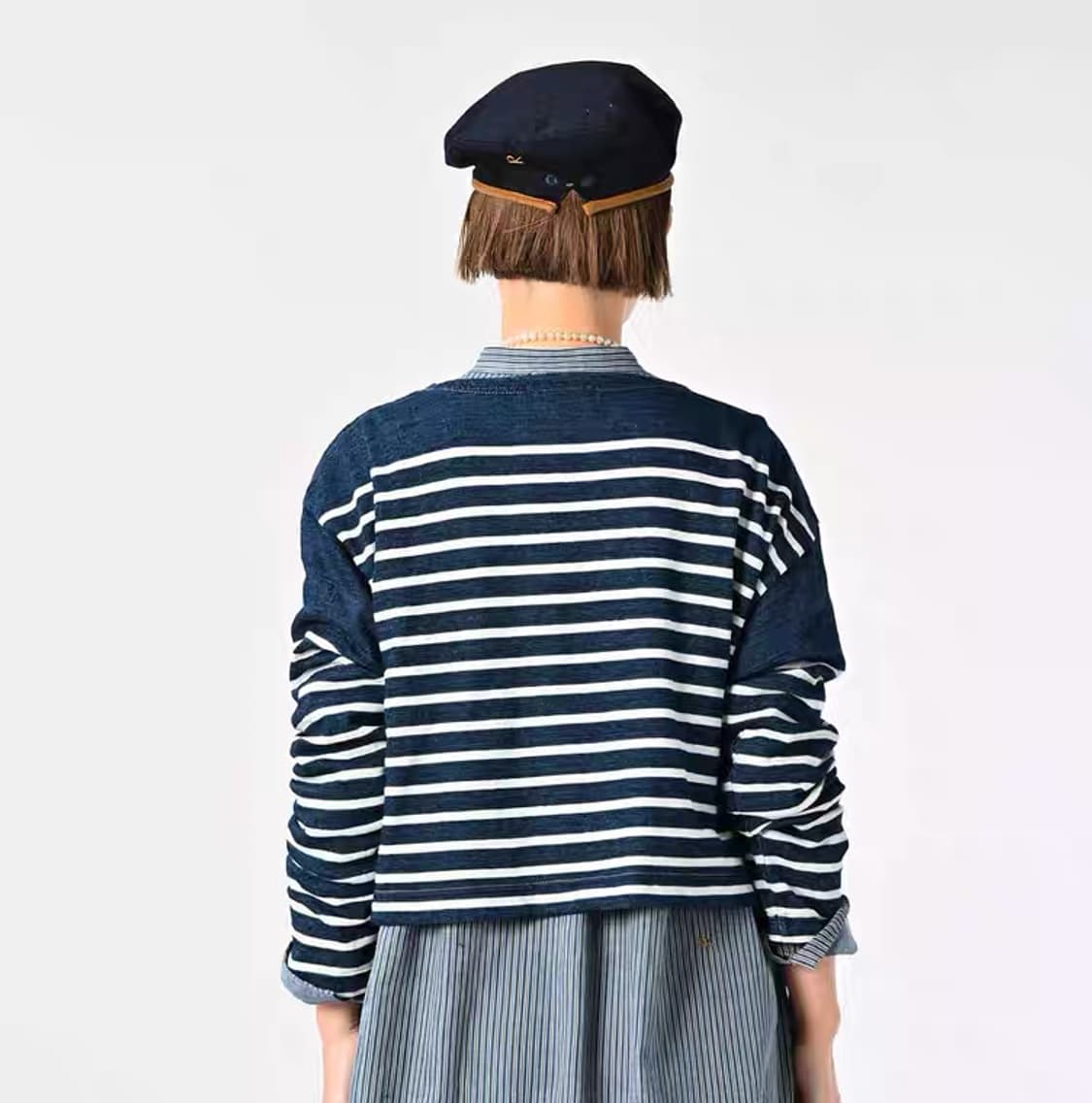 45R 보더 긴팔 티셔츠 롱슬리브 상품이미지2