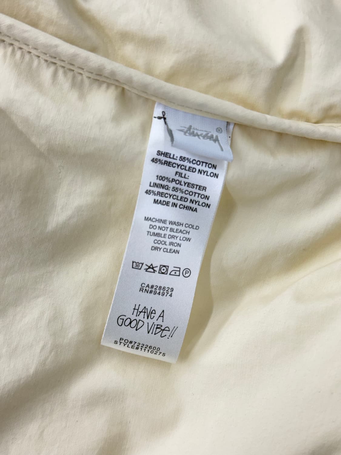 스투시 패디드 테크 오버 셔츠 네츄럴 상품이미지8