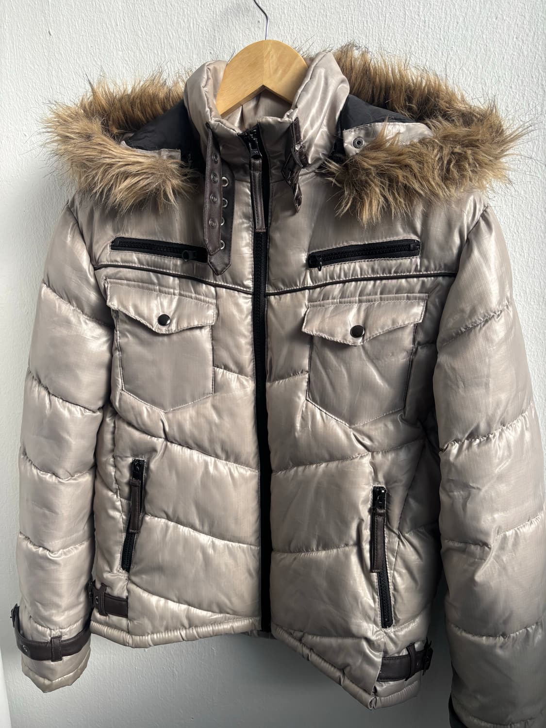 Semantic Design Fur Trim  padded Jacket 상품이미지6