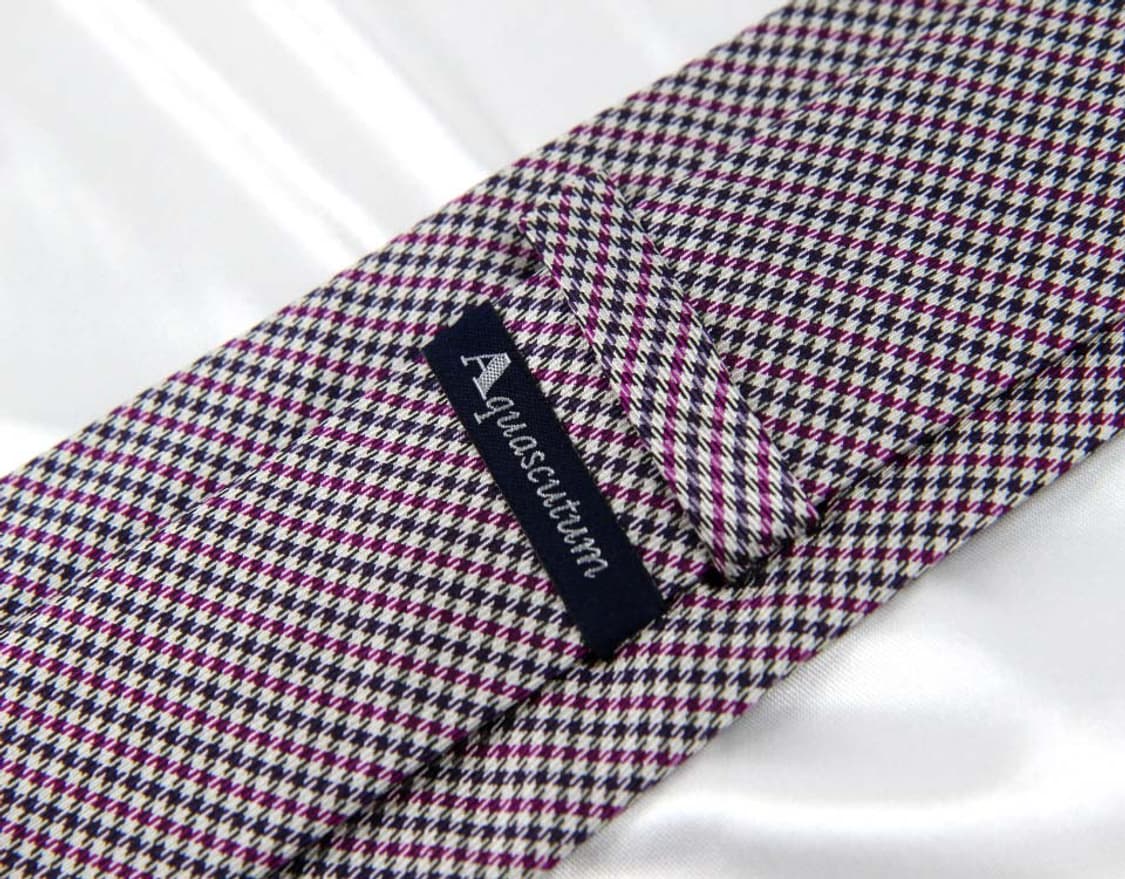 아쿠아스큐텀 8.9cm A등급 오리지날 남자 명품 넥타이 상품이미지3