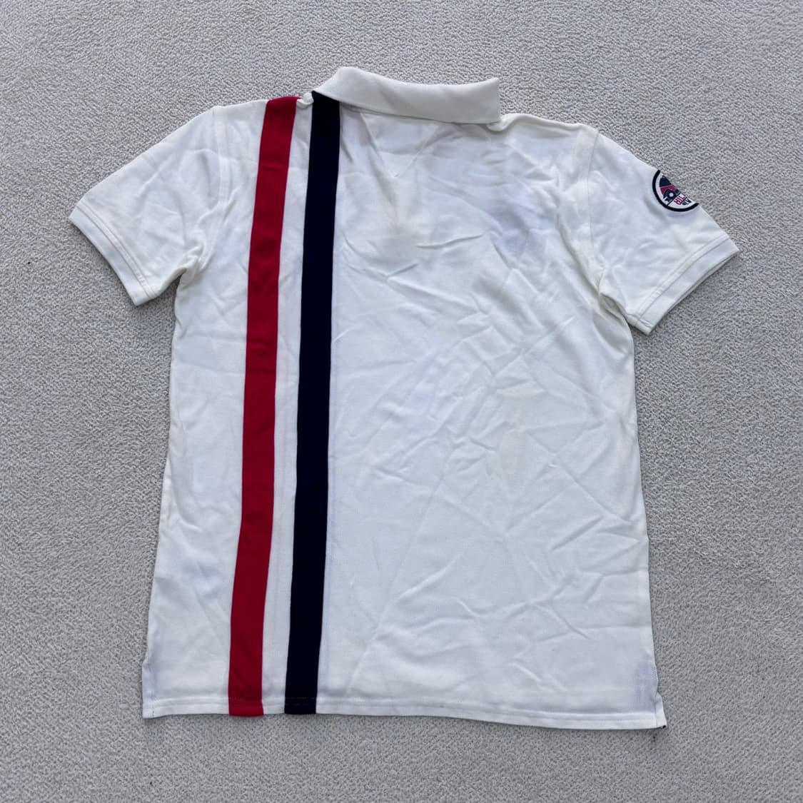 XL 타미힐피거 배색 반팔 카라 티셔츠 0410E 상품이미지2