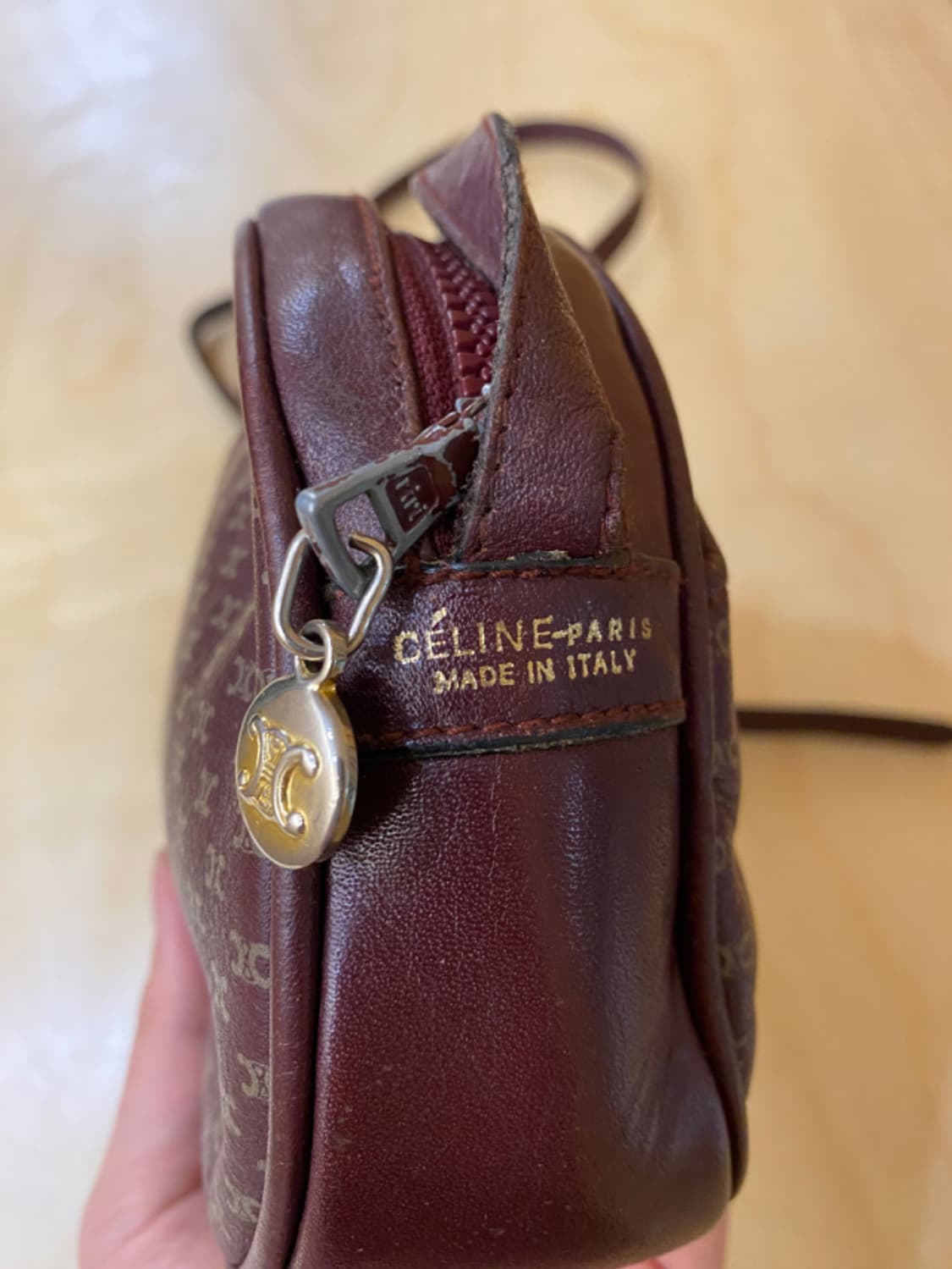 80s OLD CELINE mini cross bag 올드 셀린 상품이미지5