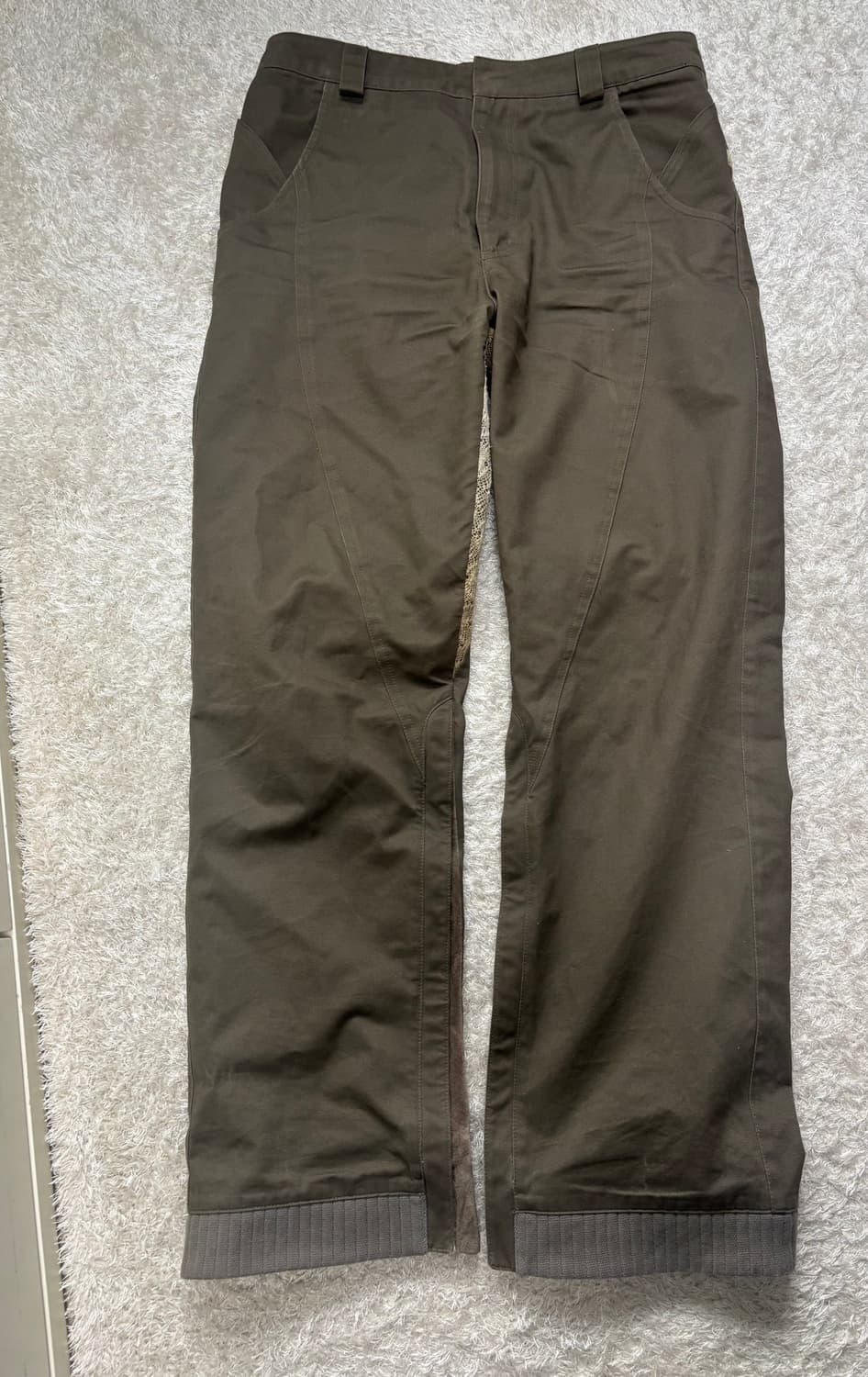 엑슬림 브라운 팬츠 상품이미지1