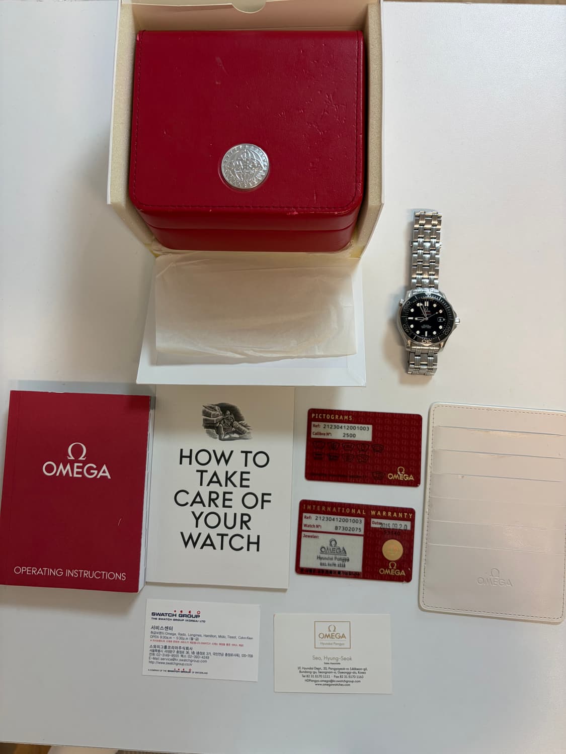 풀박스) 오메가 씨마스터300 (구씨마) + 질랜드 러버스트랩 상품이미지2