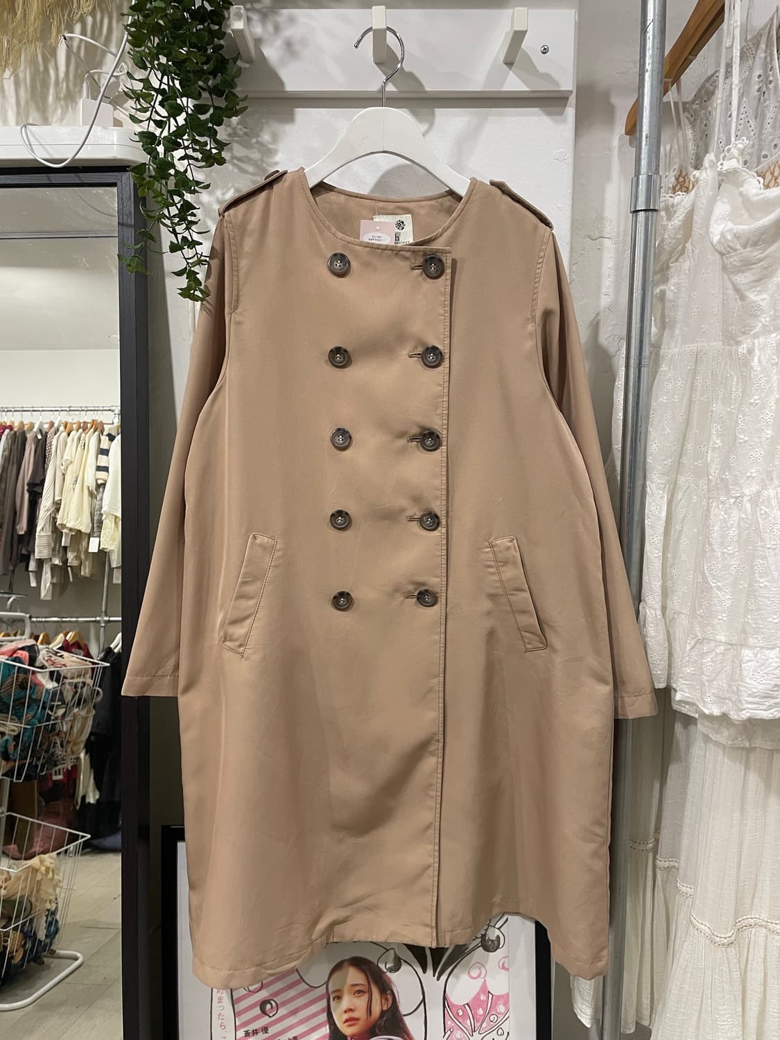 earth music trench coat 상품이미지6
