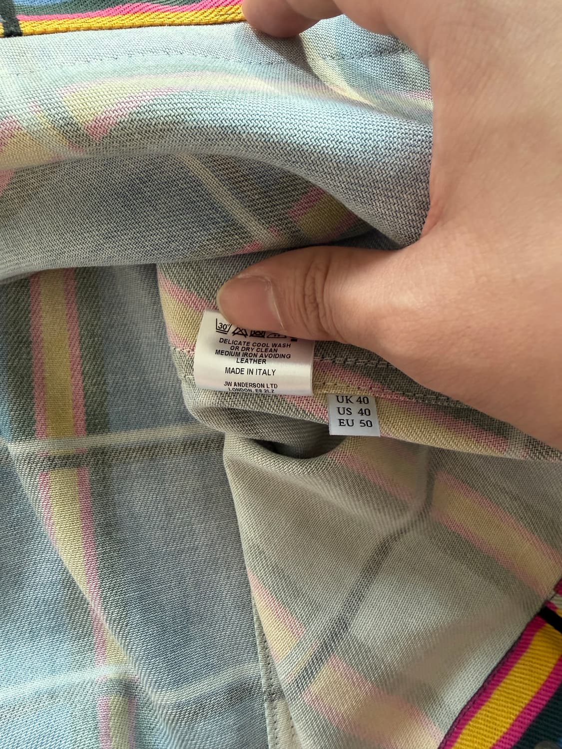 JW 앤더슨 송아지가죽레더 디테일 자켓 made in italy🇮🇹 상품이미지6